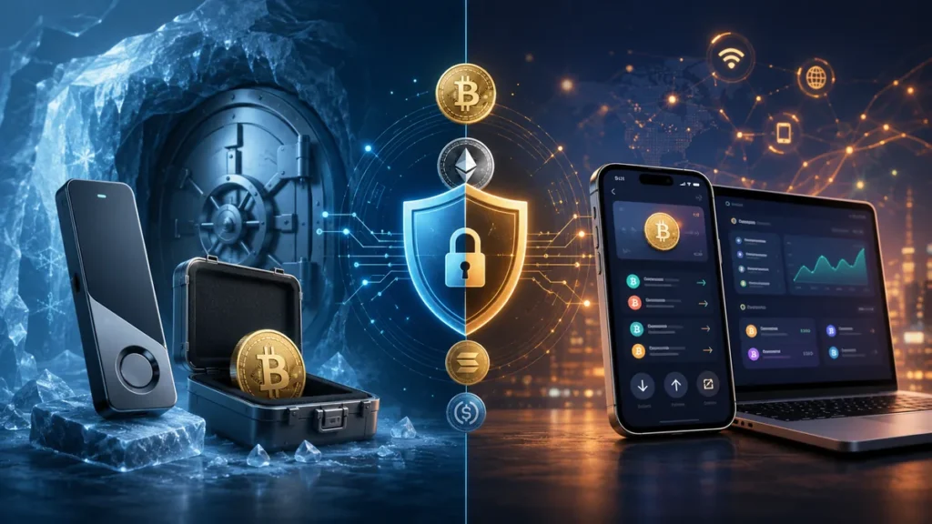 Cold Wallet กับ Hot Wallet ต่างกันยังไง เลือกแบบไหน