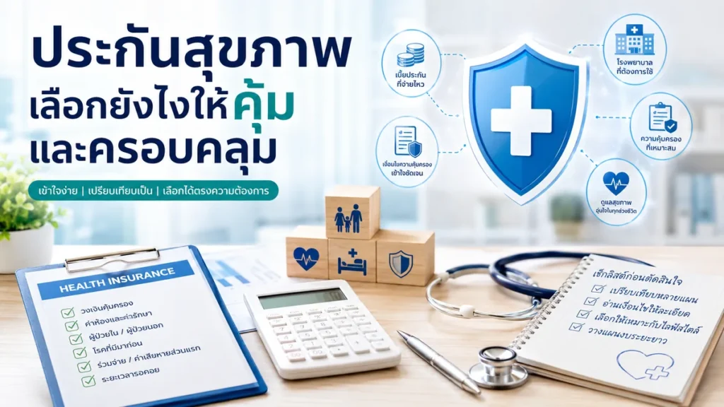 ประกันสุขภาพเลือกยังไงให้คุ้มและครอบคลุม