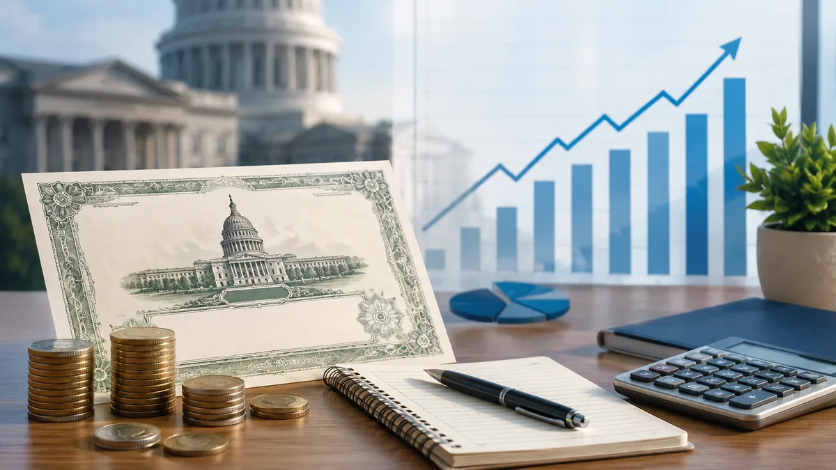 government bonds and financial planning concept no text in image