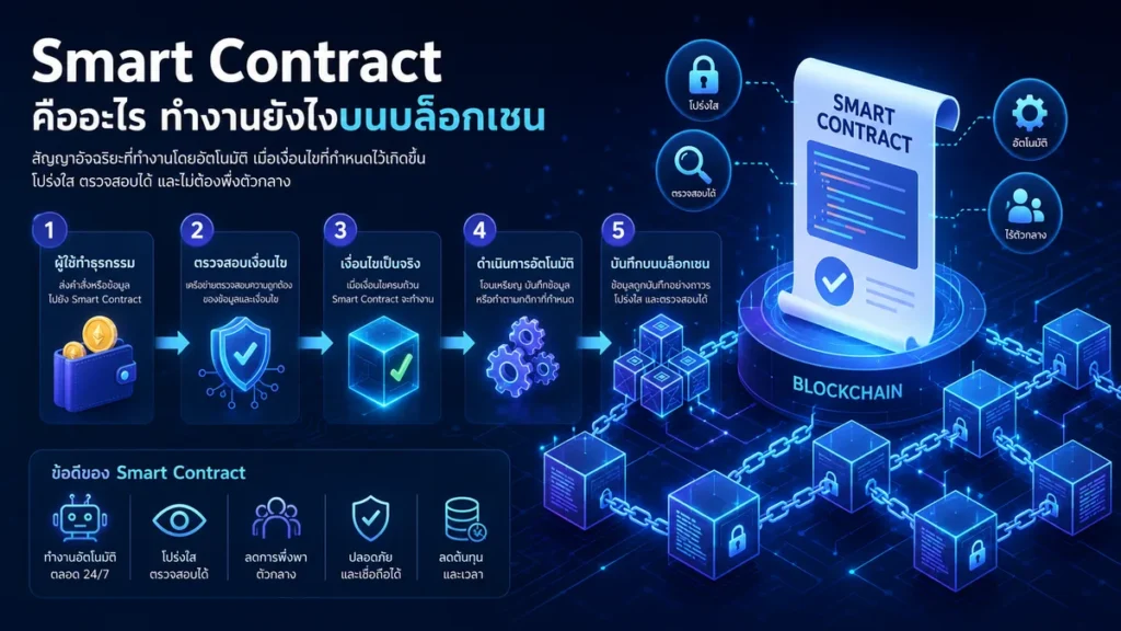 Smart Contract คืออะไร ทำงานยังไงบนบล็อกเชน