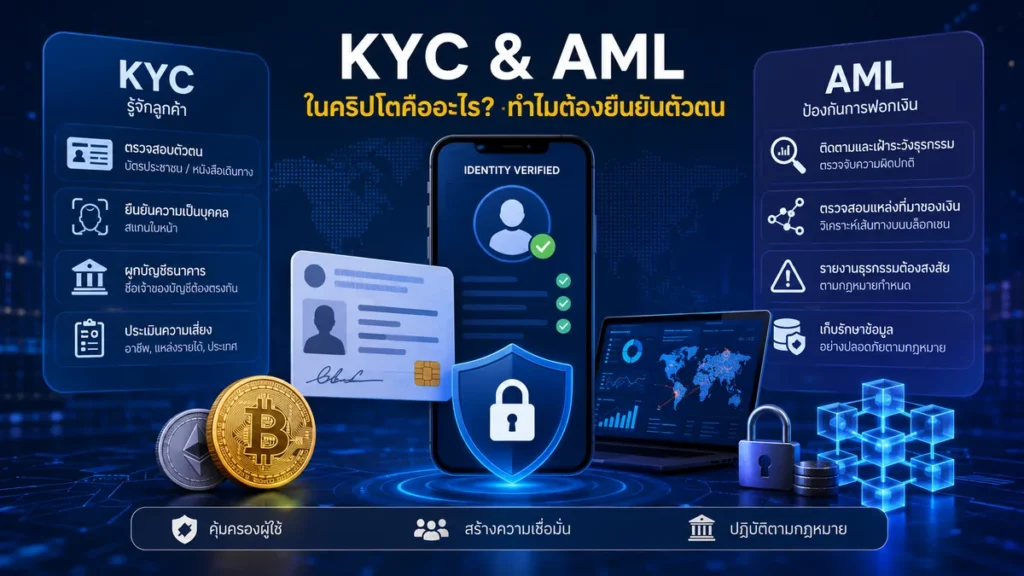KYC และ AML ในคริปโตคืออะไร ทำไมต้องยืนยันตัวตน