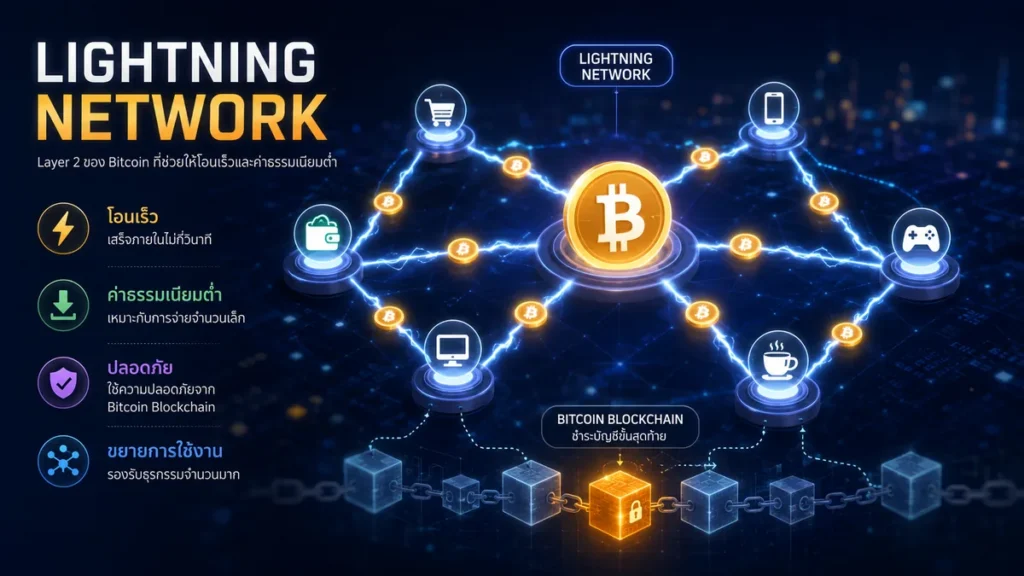 Lightning Network คืออะไร ทำไม Bitcoin โอนได้เร็วขึ้น