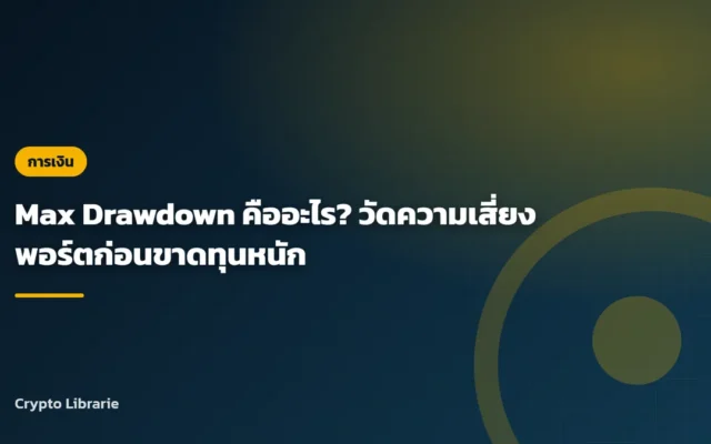 Max Drawdown คืออะไร? วัดความเสี่ยงพอร์ตก่อนขาดทุนหนัก