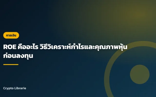 ROE คืออะไร วิธีวิเคราะห์กำไรและคุณภาพหุ้นก่อนลงทุน
